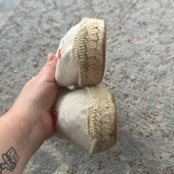 Soludos Spritz Smoking Embroidered Espadrilles Tan 8 - Picture 4 of 10